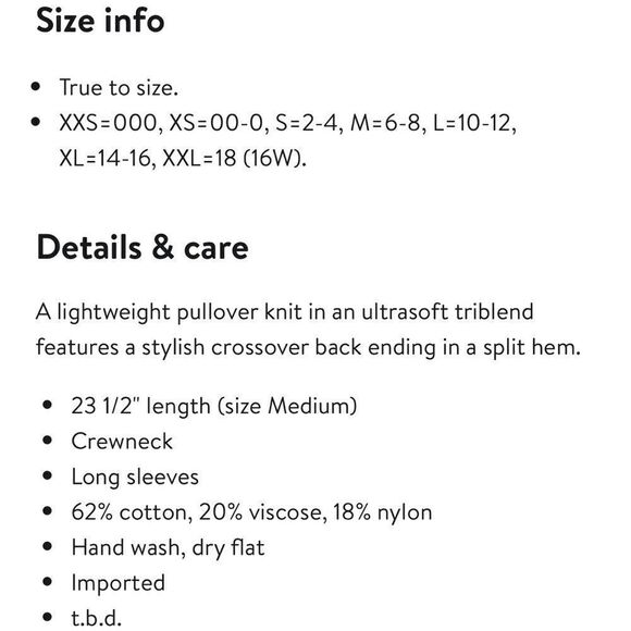 Madewell Province Cross- Back Pullover Sweater - Picture 8 of 8